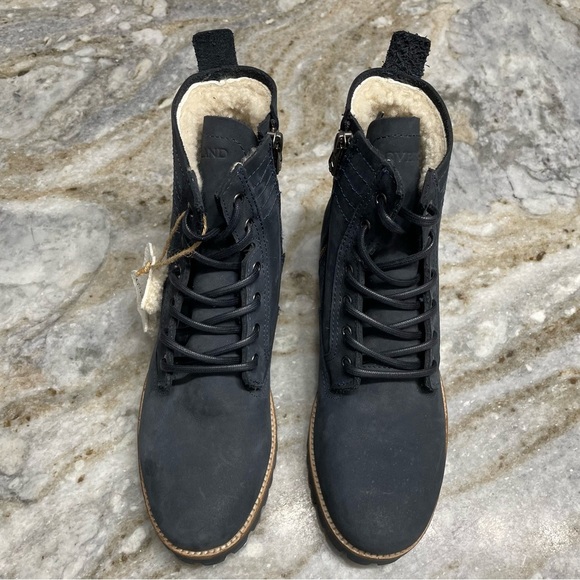 NEW Overland Women's Trista Shearling-Lined Waterproof Leather Hiker Boots - Picture 2 of 14